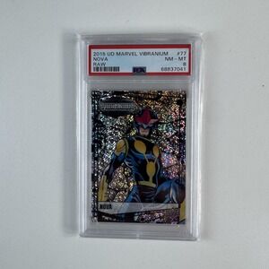 2015 Upper Deck Marvel Vibranium Nova #77 Raw PSA 8 NM-MT Comic Trading Card